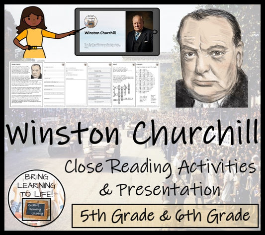 Winston Churchill Close Reading Comprehension Activities | 5th Grade & 6th Grade