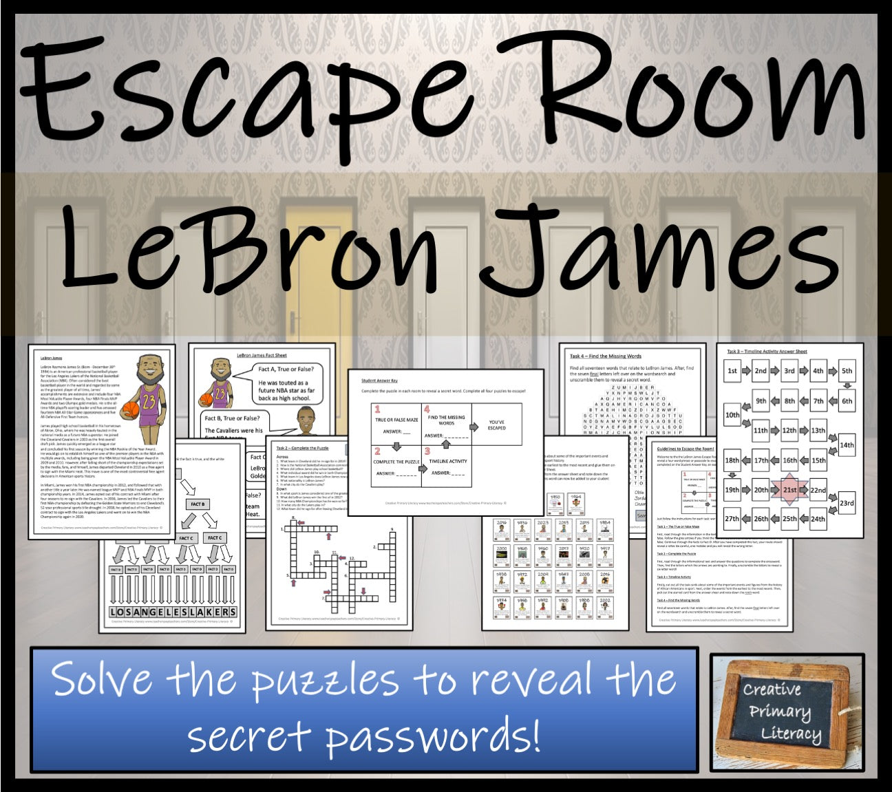 LeBron James Escape Room Activity