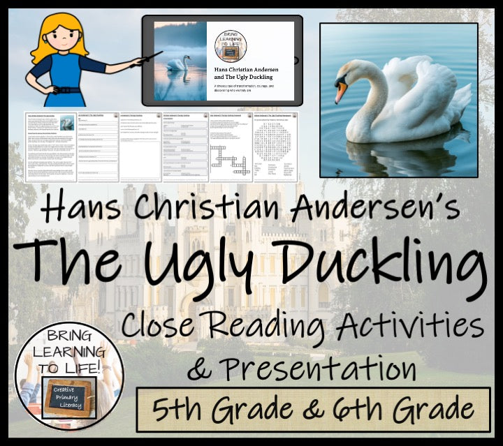 The Ugly Duckling Reading Comprehension Hans Christian Andersen | 5th-6th Grade