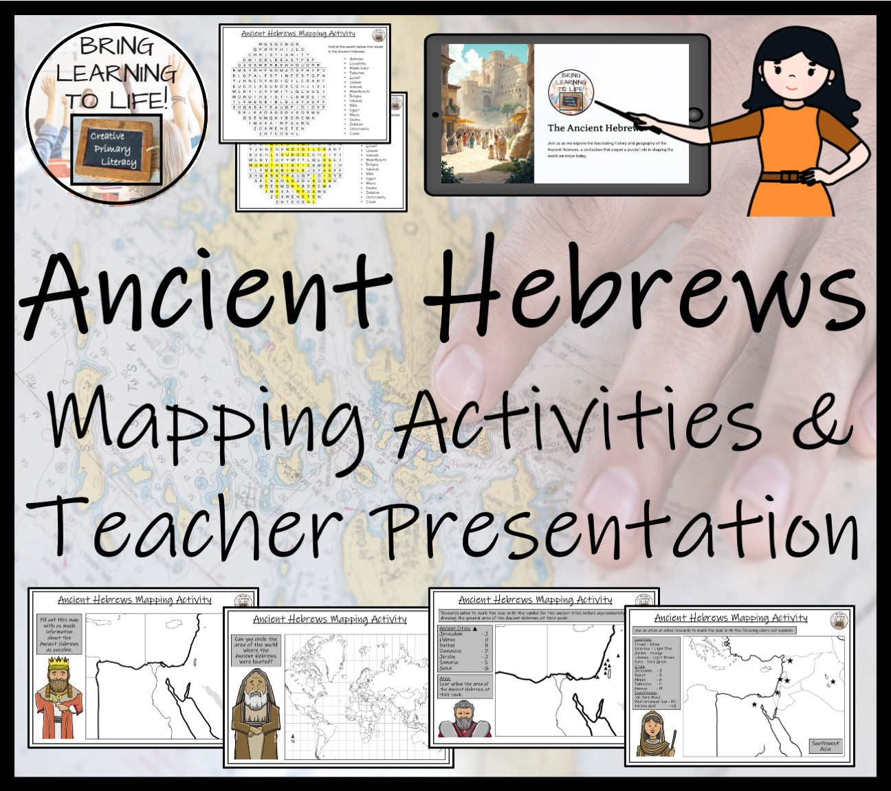 Ancient Hebrews Map Activities and Presentation