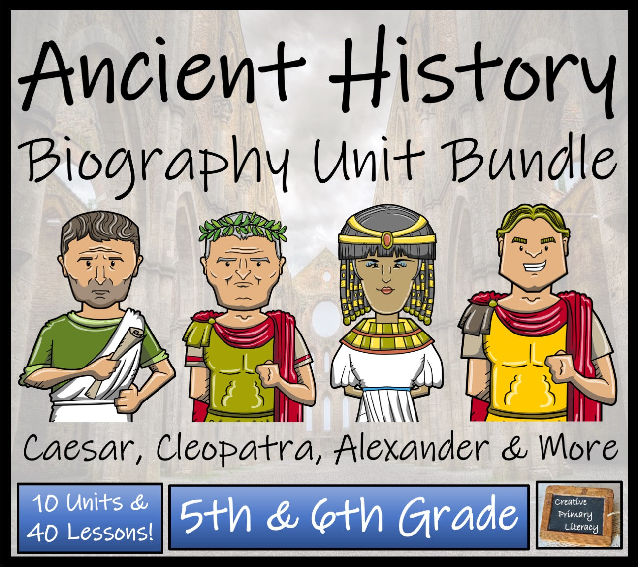 Ancient History Biography Writing Unit Bundle | 5th Grade & 6th Grade