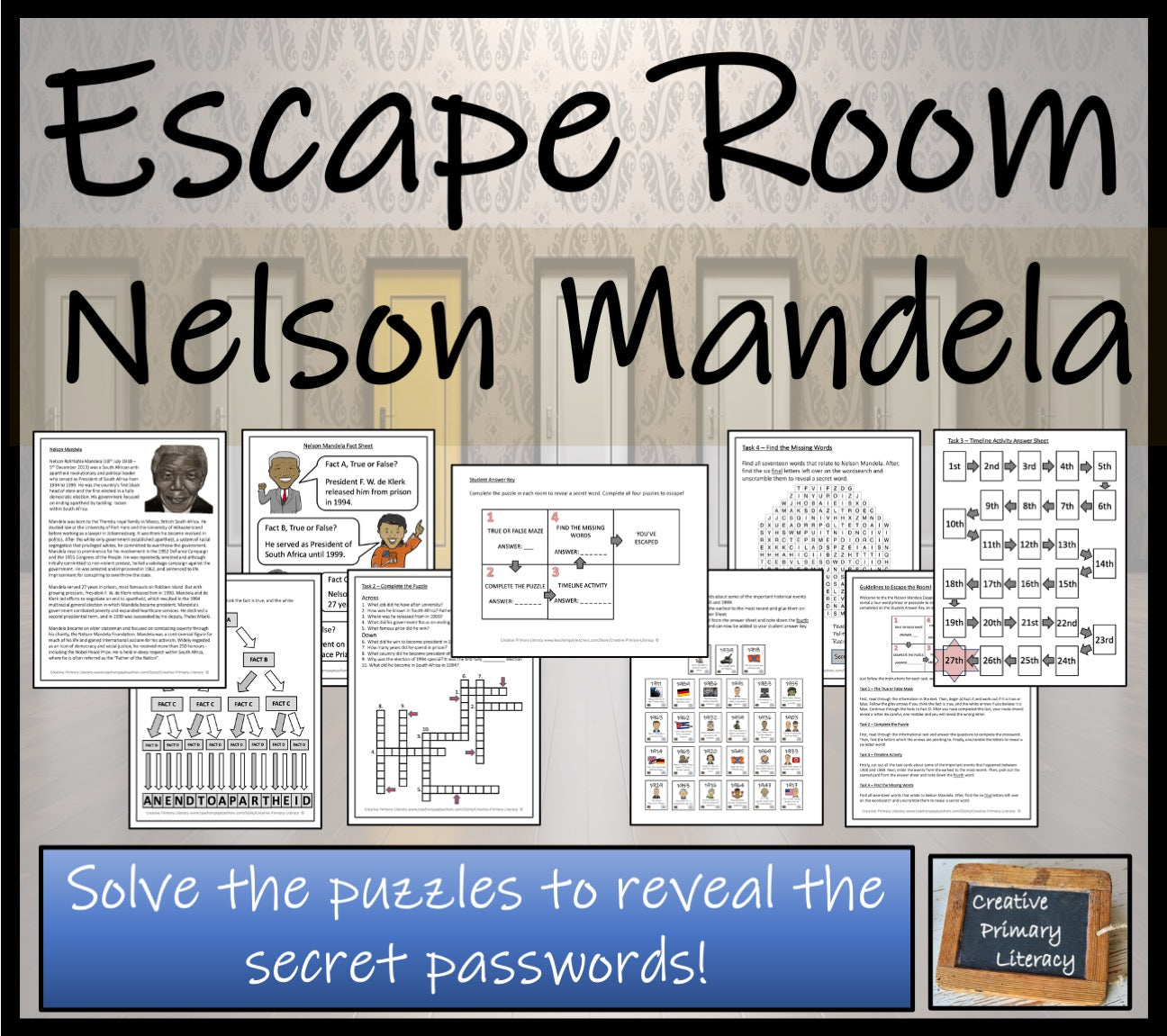 Nelson Mandela Escape Room Activity