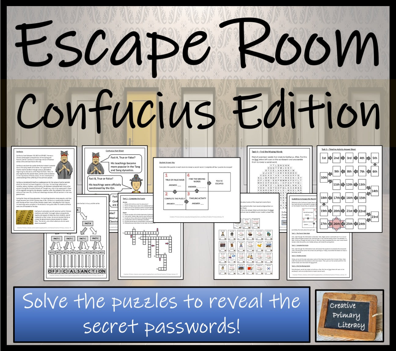 Confucius Escape Room Activity