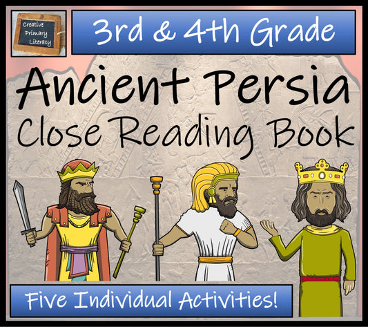 Ancient Persia Close Reading Comprehension Book | 3rd Grade & 4th Grade