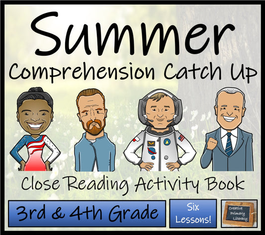 Summer Comprehension Catch Up | Close Reading Book | 3rd Grade & 4th Grade