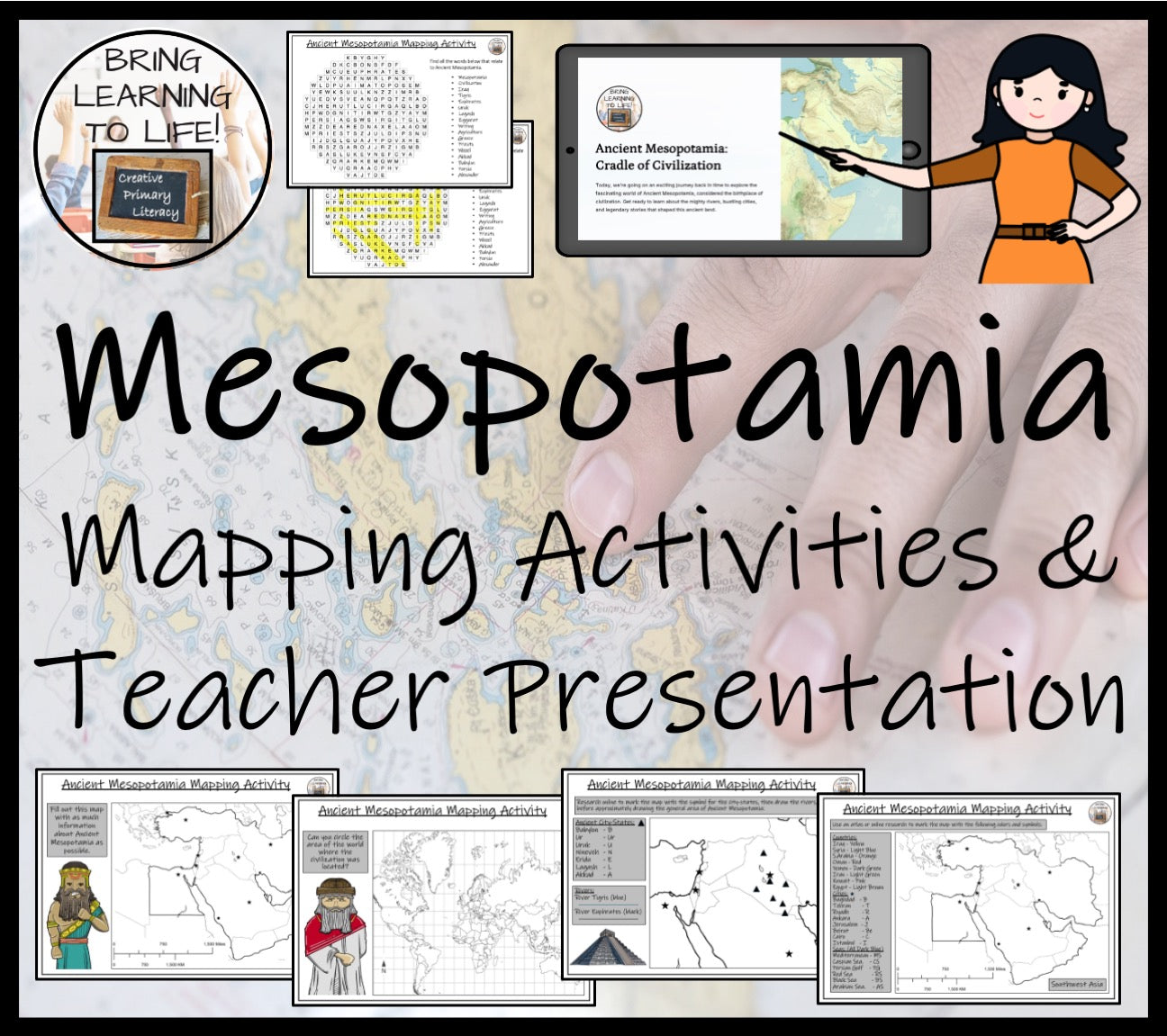 Ancient Mesopotamia Map Activities and Presentation