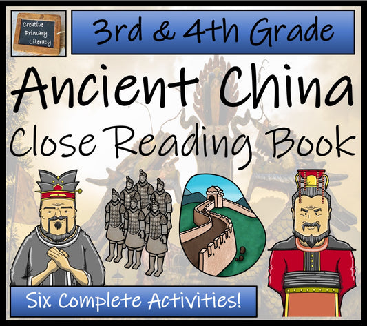 Ancient China Close Reading Comprehension Book | 3rd Grade & 4th Grade