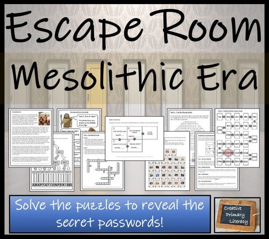 Mesolithic Era Escape Room Activity