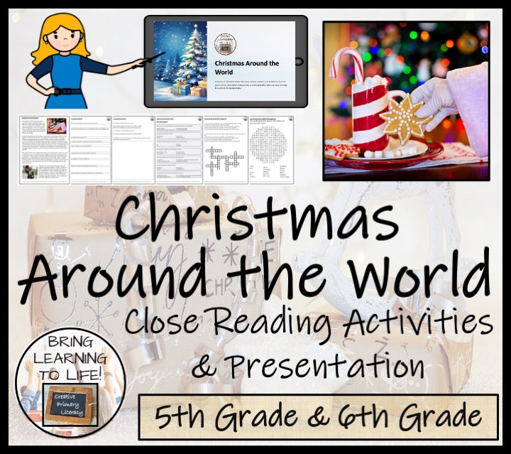 Christmas Around the World Close Reading Comprehension | 5th & 6th Grade