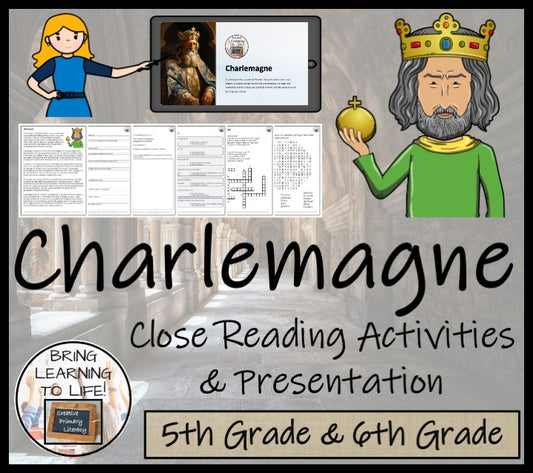 Charlemagne Close Reading Activity | 5th Grade & 6th Grade