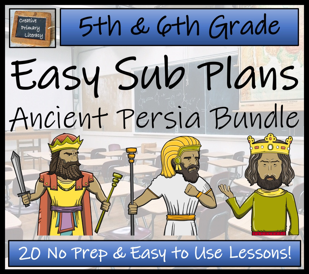 Emergency Sub Plans | Ancient Persia Bundle | 5th Grade & 6th Grade