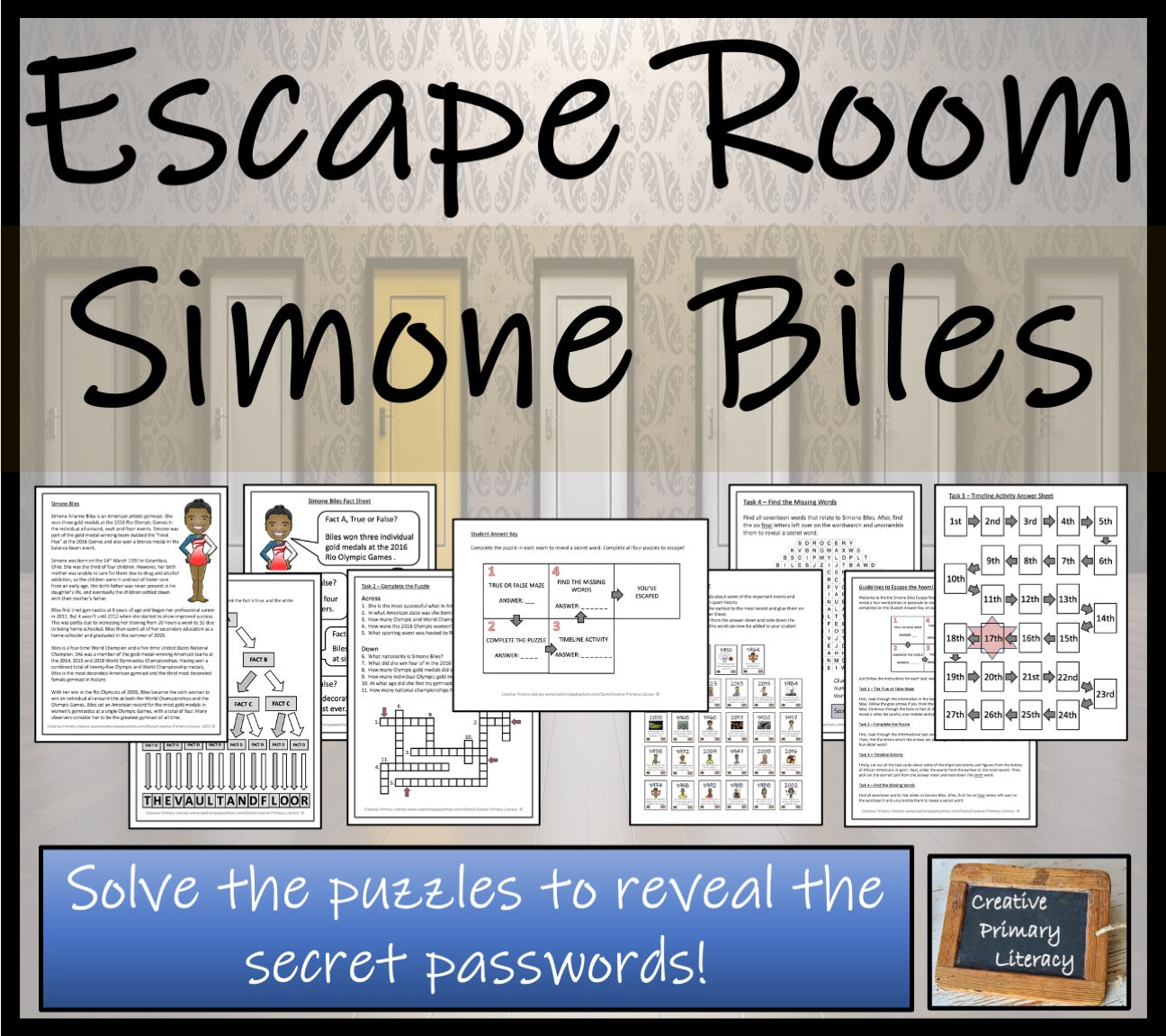 Simone Biles Escape Room Activity