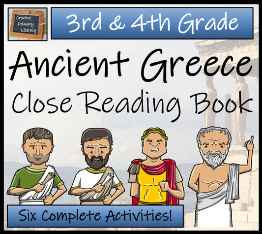 Ancient Greece Close Reading Comprehension Book | 3rd Grade & 4th Grade