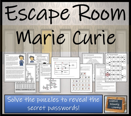 Marie Curie Escape Room Activity