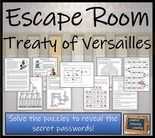 Treaty of Versailles Escape Room Activity