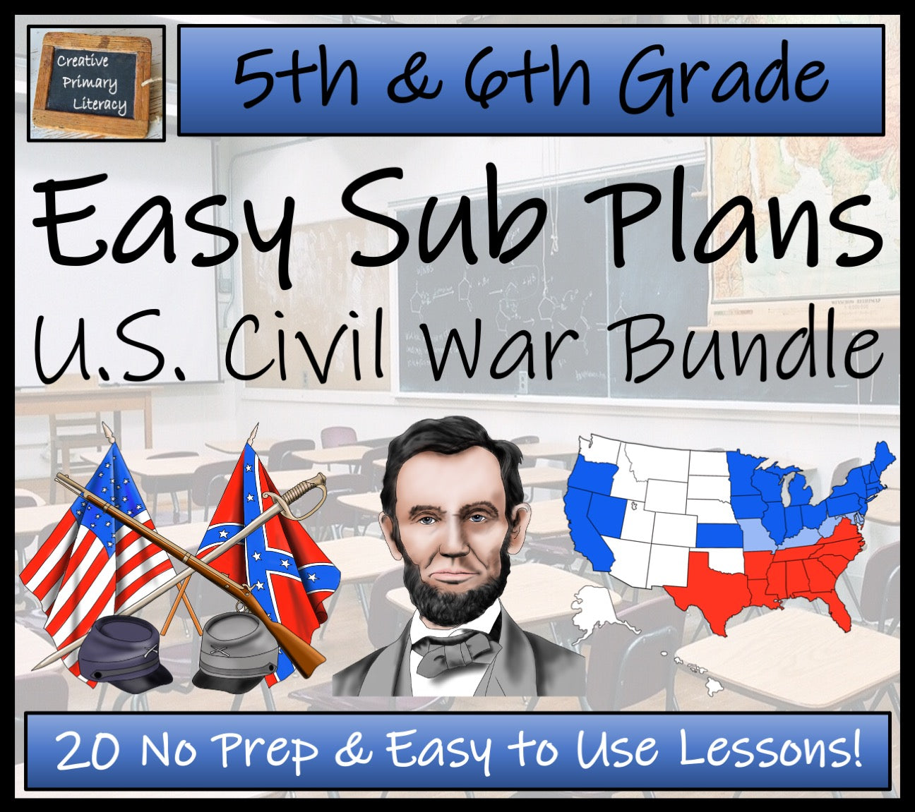 Emergency Sub Plans | American Civil War Bundle | 5th Grade & 6th Grade