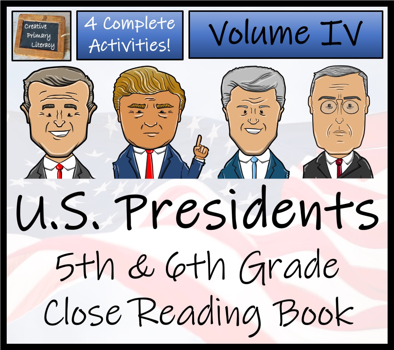 American Presidents Volume 4 Close Reading Comprehension Book | 5th & 6th Grade