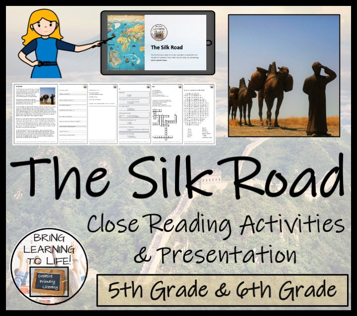 The Silk Road Close Reading Comprehension Activity | 5th Grade & 6th Grade