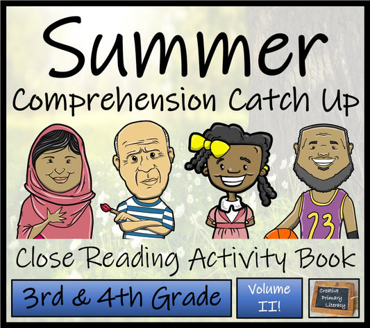 Summer Comprehension Catch Up 2 | Close Reading Book | 3rd Grade & 4th Grade