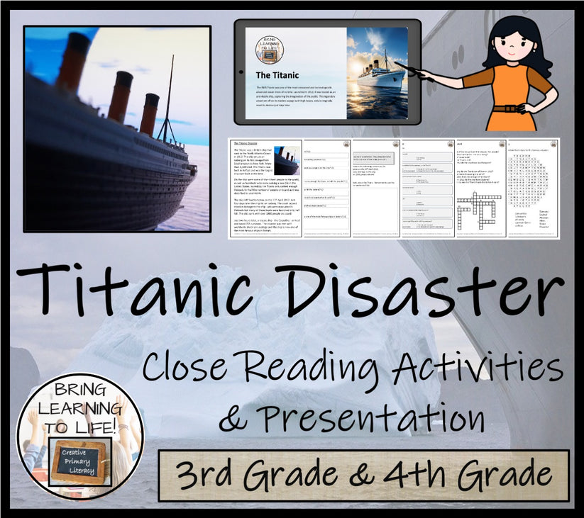 Titanic Close Reading Comprehension Activities | 3rd Grade & 4th Grade – Creative Primary Literacy