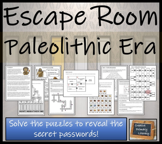 Paleolithic Era Escape Room Activity