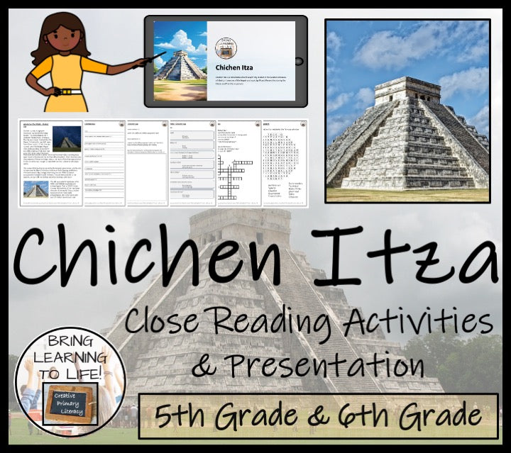 Chichen Itza Close Reading Comprehension Activities | 5th Grade & 6th Grade