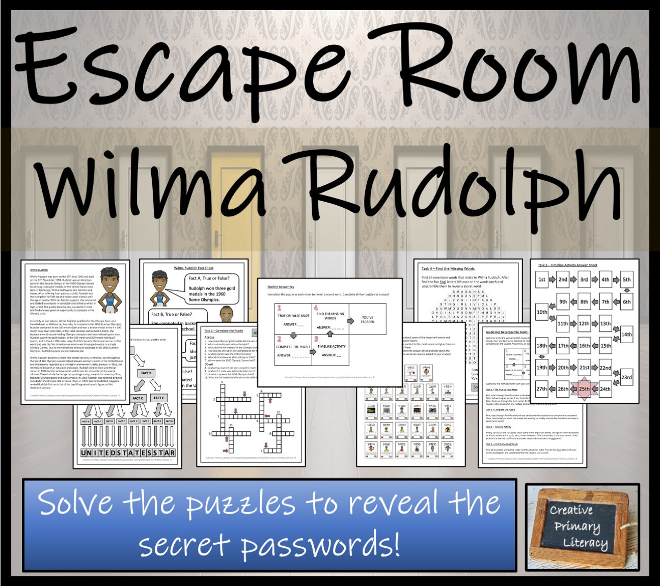 Wilma Rudolph Escape Room Activity