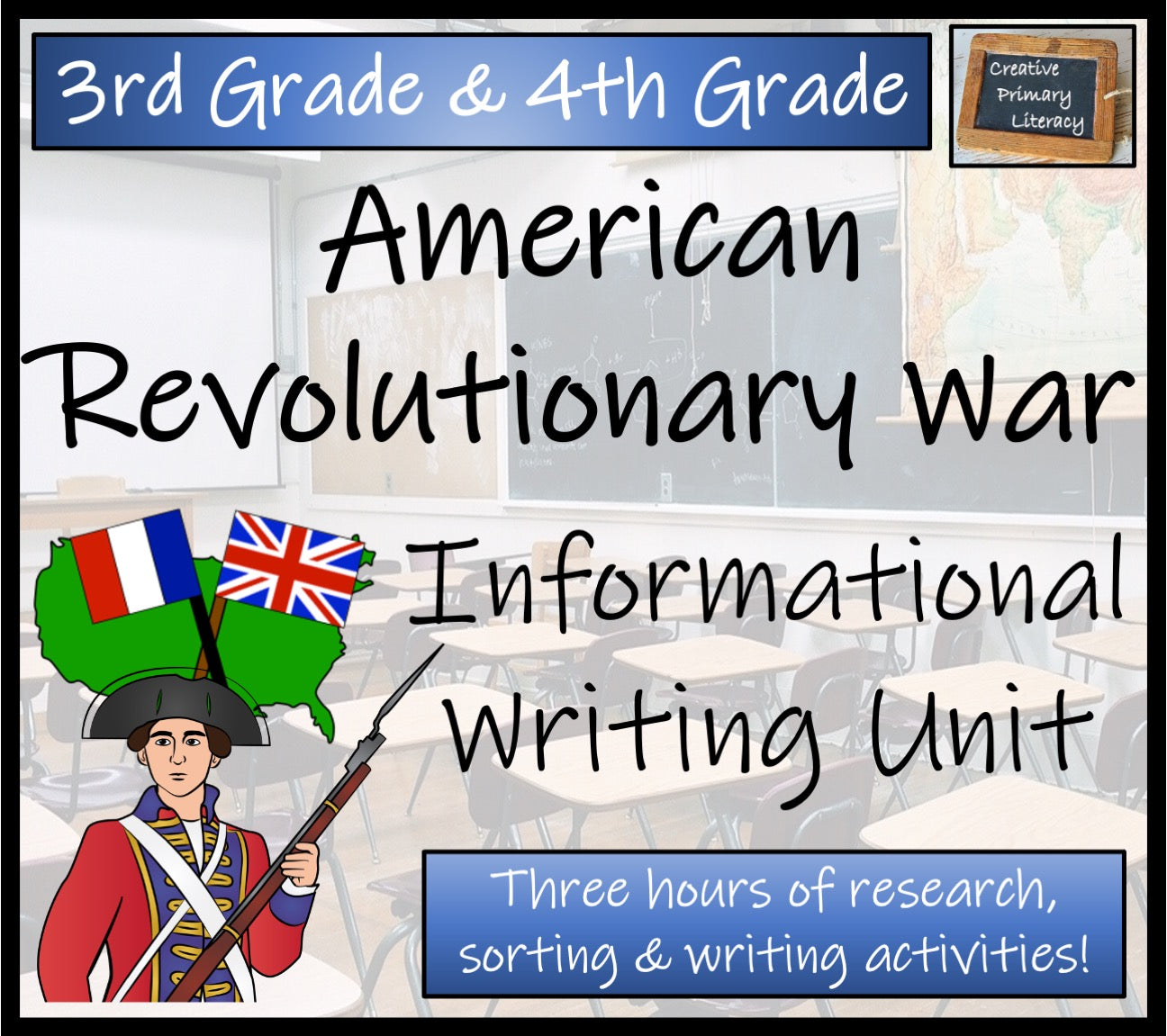 American Revolutionary War Informational Writing Unit | 3rd Grade & 4th Grade