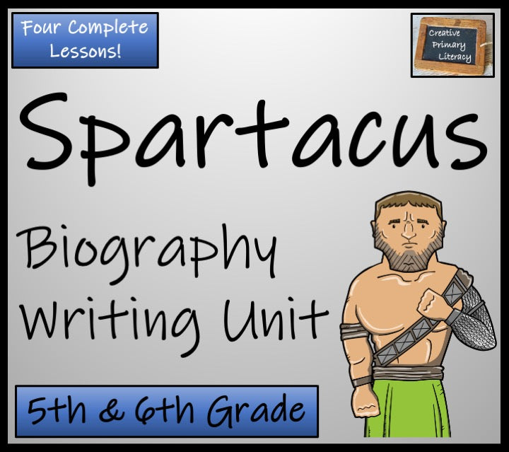 Spartacus Biography Writing Activity | 5th Grade & 6th Grade