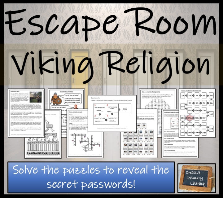 Viking Religion Escape Room Activity