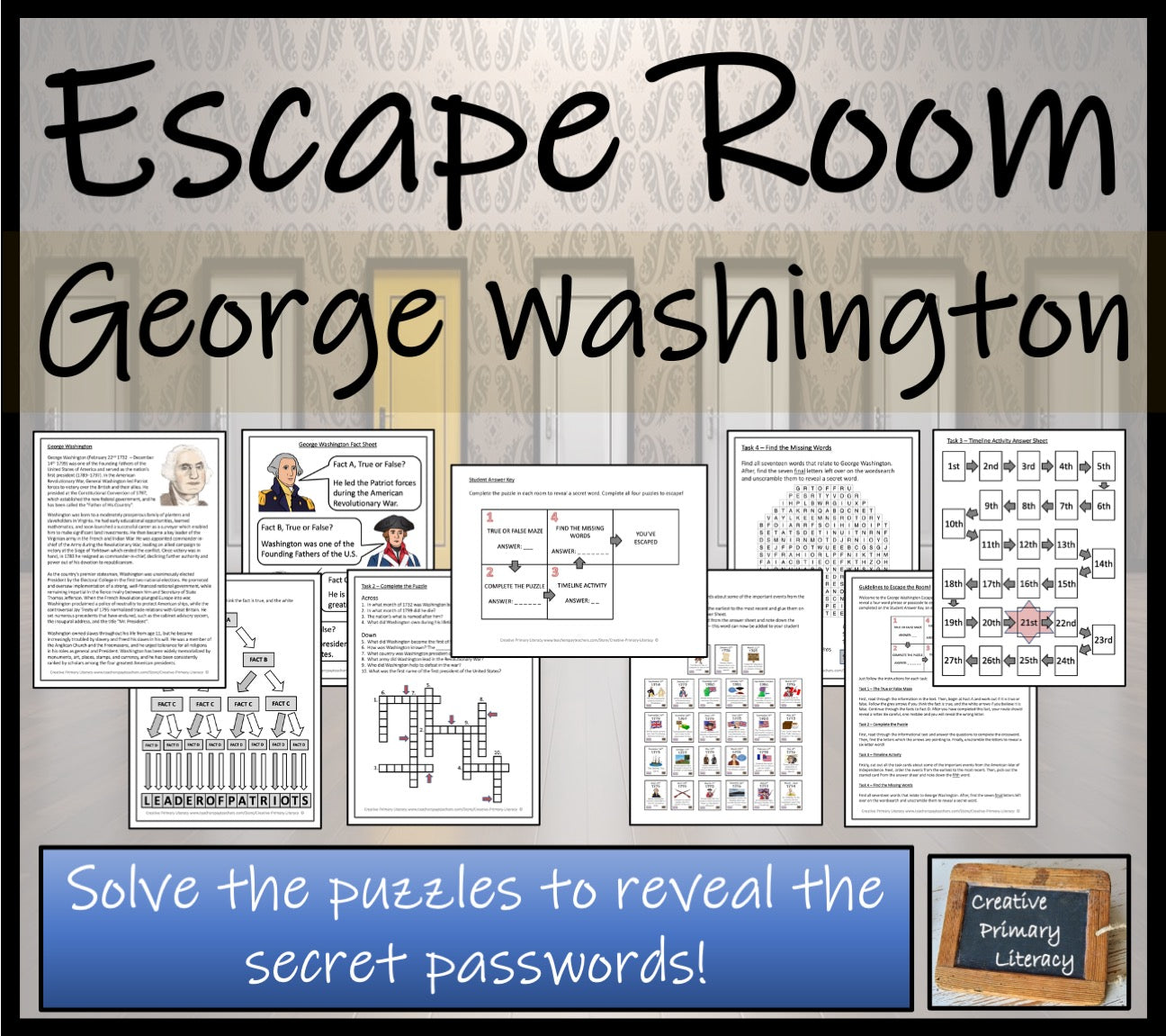 George Washington Escape Room Activity