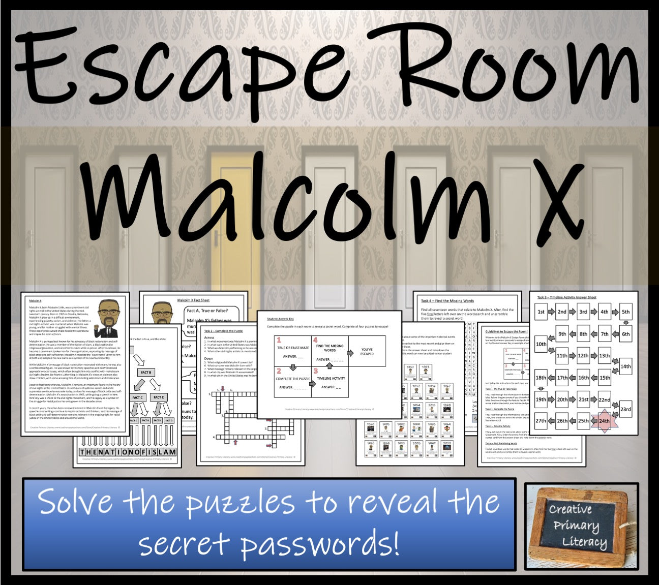 Malcolm X Escape Room Activity