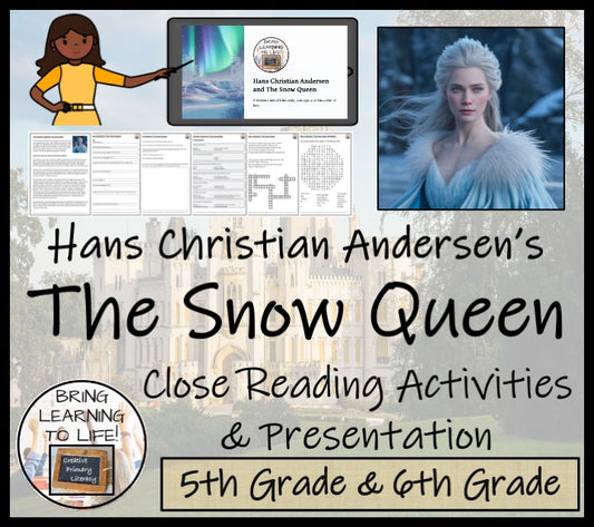 The Snow Queen Reading Comprehension Hans Christian Andersen | 5th-6th Grade