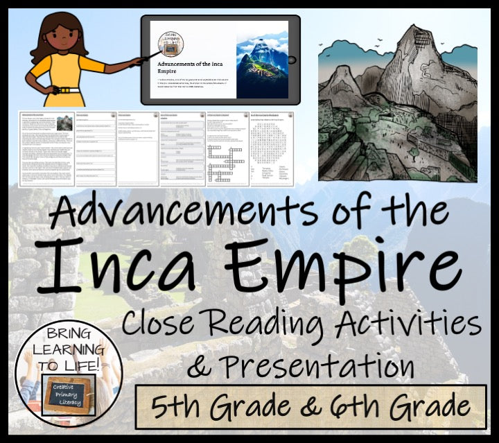 Advancements of Inca Empire Reading Comprehension Activities | 5th & 6th Grade