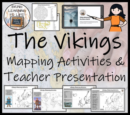 The Vikings Map Activities and Presentation