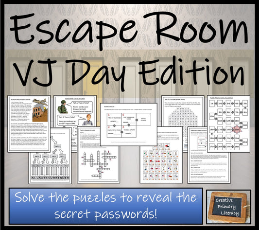 Atomic Bombs and VJ Day Escape Room Activity