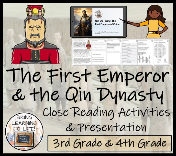 The First Emperor & the Qin Dynasty Close Reading Activities | 3rd & 4th Grade