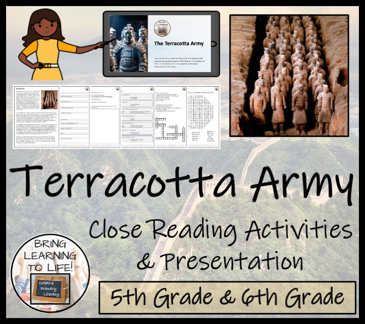 Terracotta Army Close Reading Comprehension Activities | 5th Grade & 6th Grade