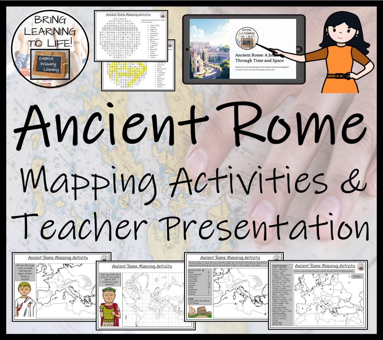 Ancient Rome Map Activities and Presentation