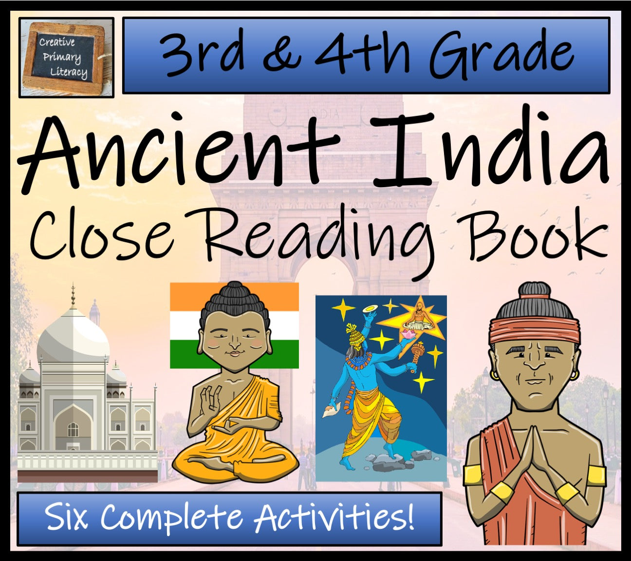 Ancient India Close Reading Comprehension Book | 3rd Grade & 4th Grade