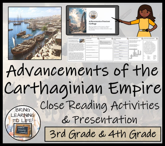 Advancements of Carthage Reading Comprehension Activities | 3rd & 4th Grade