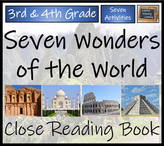 Seven Wonders of the World Close Reading Comprehension Book | 3rd & 4th Grade