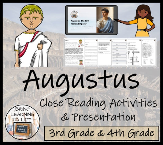 Augustus Close Reading Comprehension Activities | 3rd Grade & 4th Grade