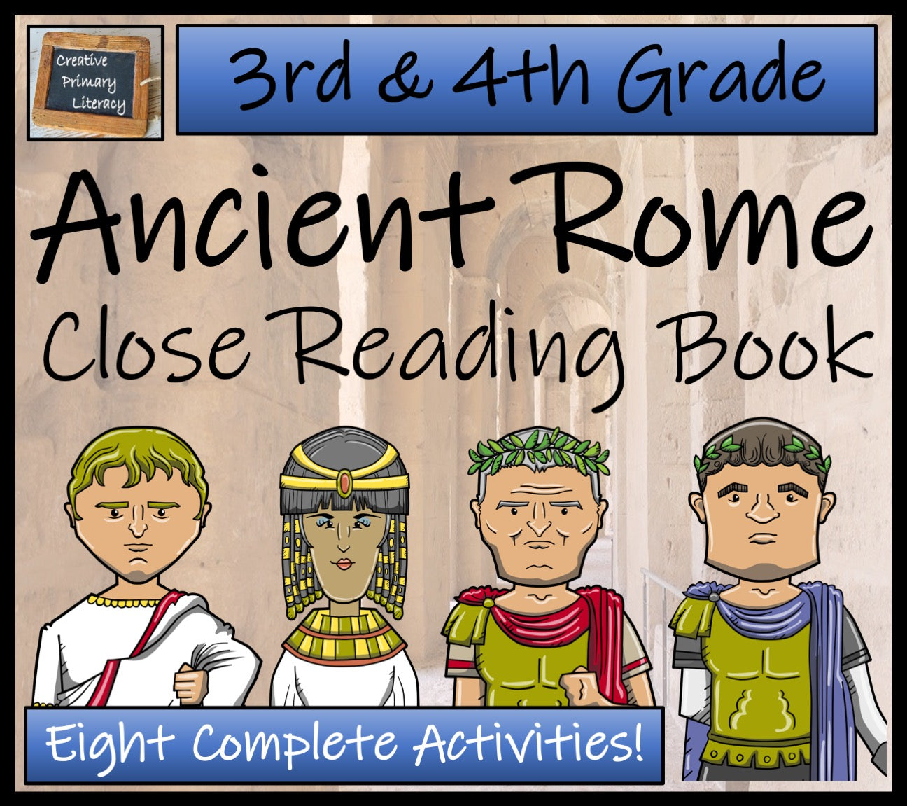 Ancient Rome Close Reading Comprehension Book | 3rd Grade & 4th Grade