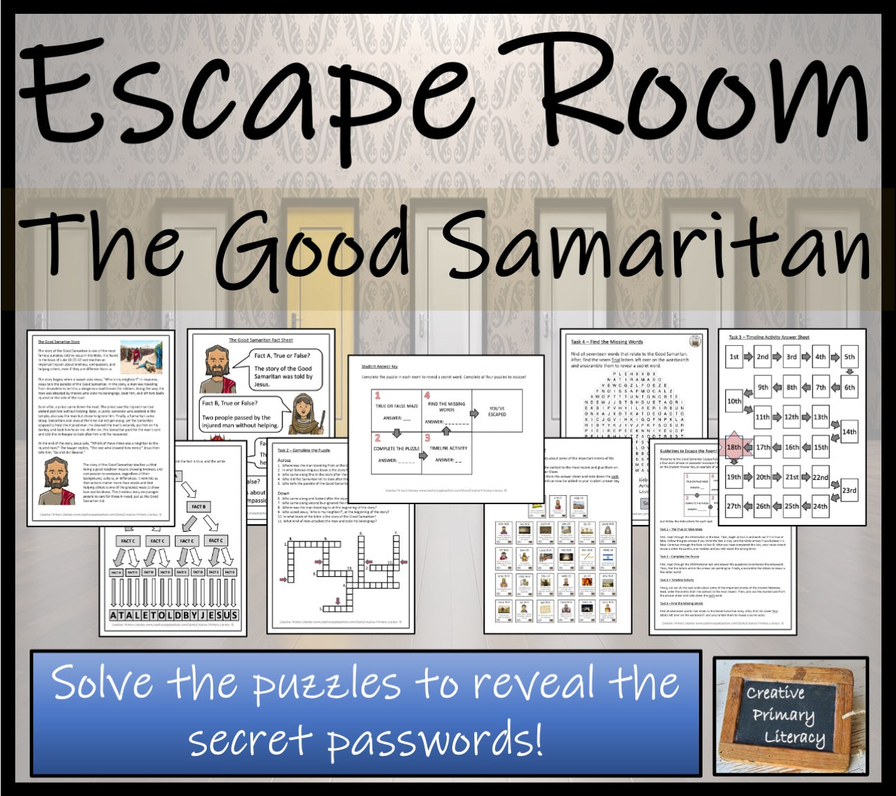 The Good Samaritan Story Escape Room Activity