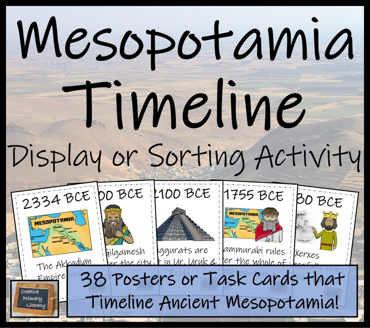 Ancient Mesopotamia Timeline Display Research and Sorting Activity