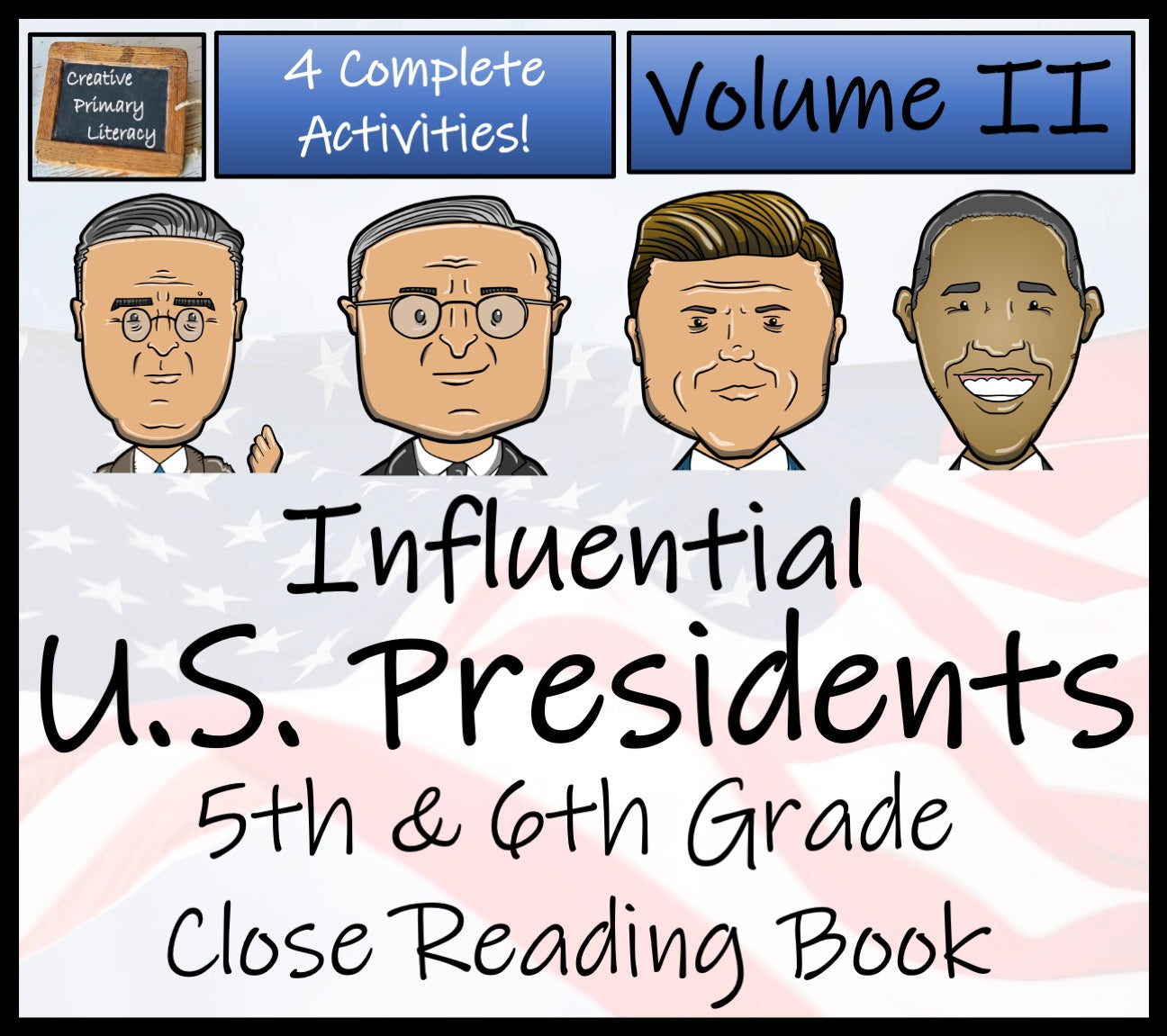 American Presidents Volume 2 Close Reading Comprehension Book | 5th & 6th Grade