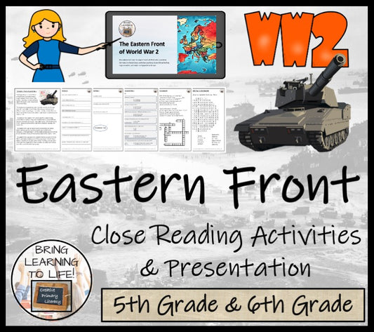 Eastern Front of World War II Close Reading Comprehension | 5th & 6th Grade