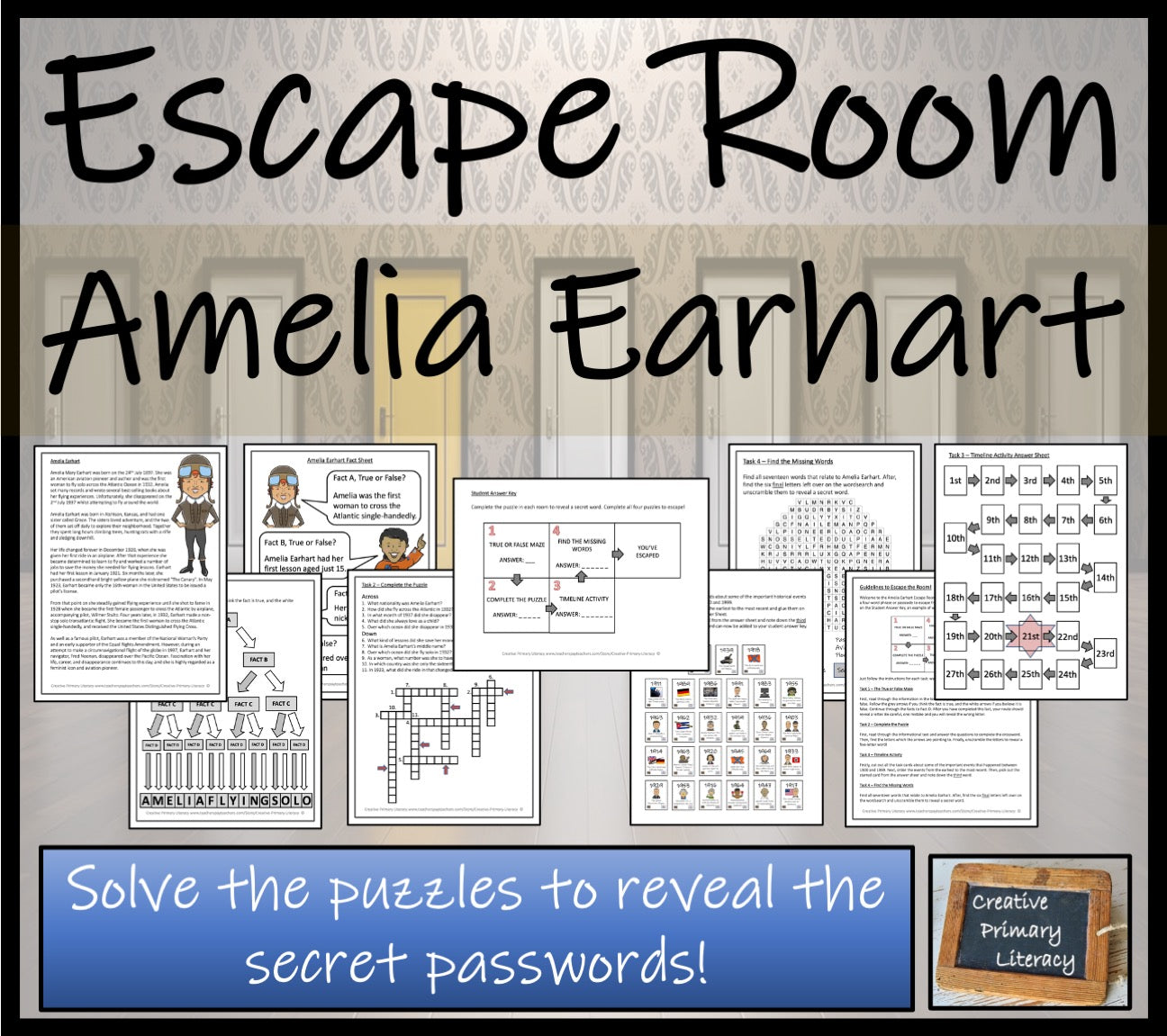 Amelia Earhart Escape Room Activity