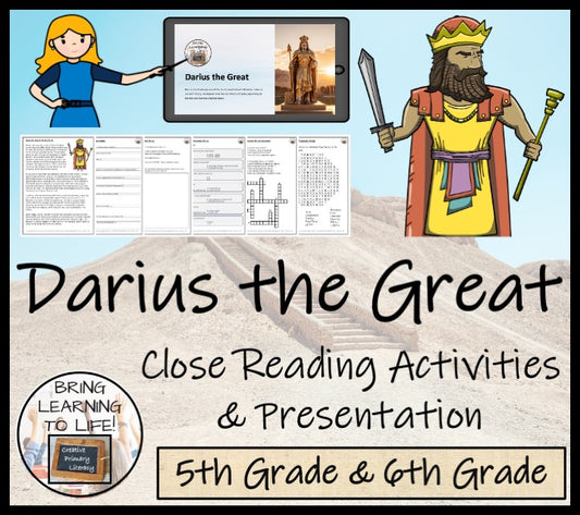 Darius the Great Close Reading Activities | 5th Grade & 6th Grade